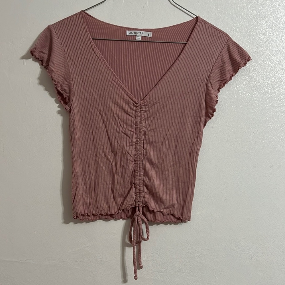 Sandy pink crop top